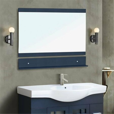 COMFORTCORRECT Solid Wood Frame Mirror, Dark Gray CO2800626